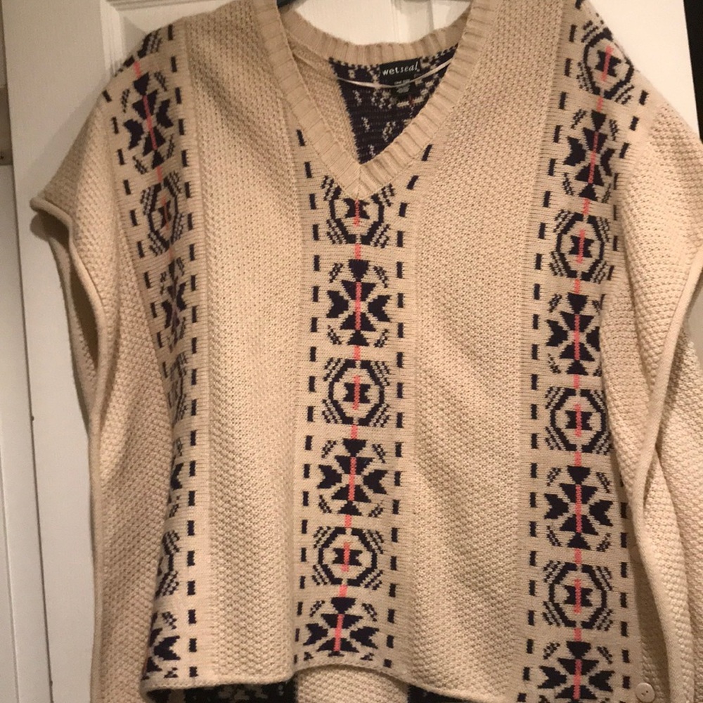 Sweater poncho